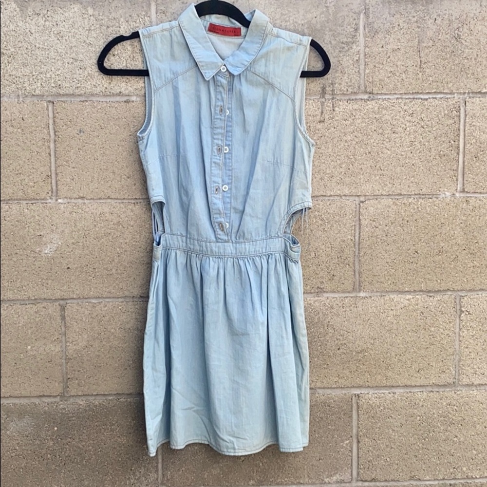denim wash dress